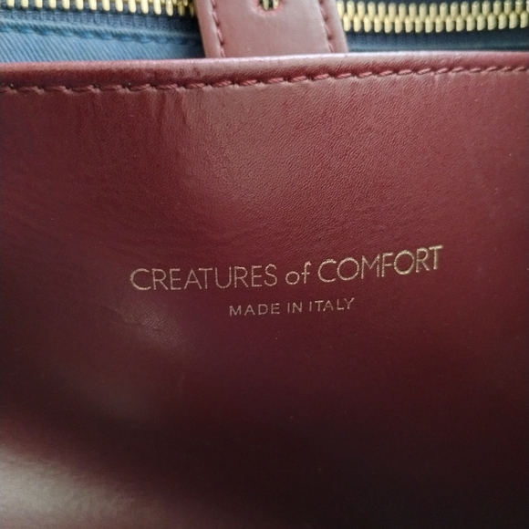 Creatures of Comfort Bucket Bag Tote Burgandy - Picture 9 of 10